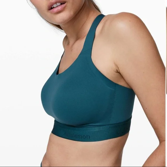 Lululemon Fine Form Marshmallow Bra Bermuda Teal (Size 36E)